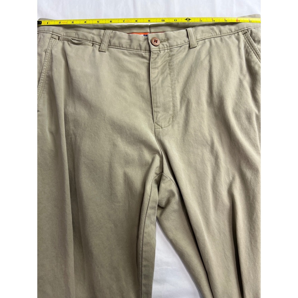 Tommy Bahama Mens Khaki Chino Pants Khaki Tan Straight Fit Size 35x32 Tencel G23 - Picture 15 of 16
